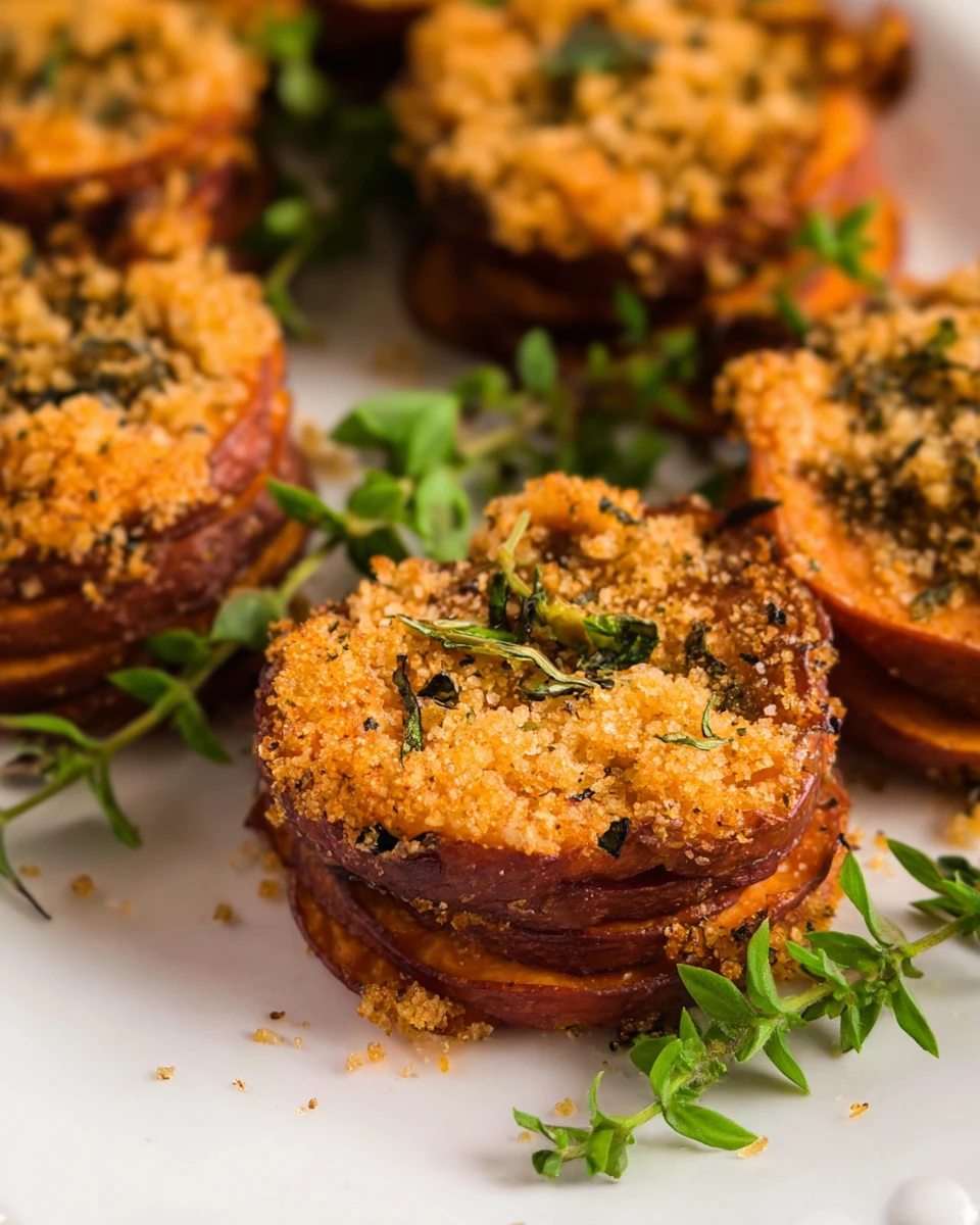 Air Fryer Sweet Potato Stacks