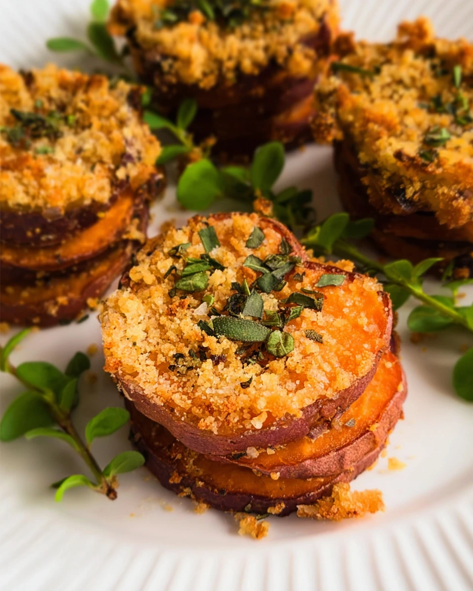 Air Fryer Sweet Potato Stacks