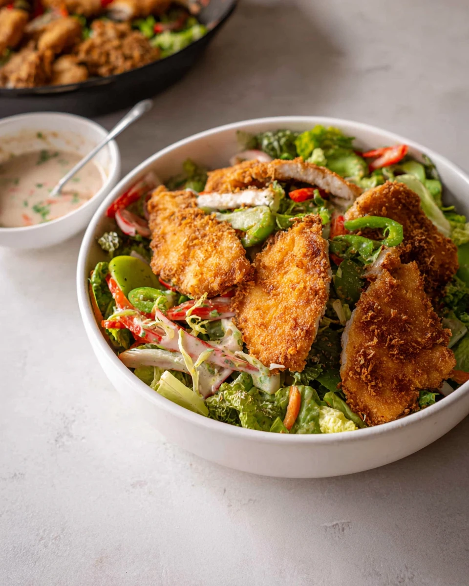 Crispy Chicken Salad 5 Crispy Chicken Salad