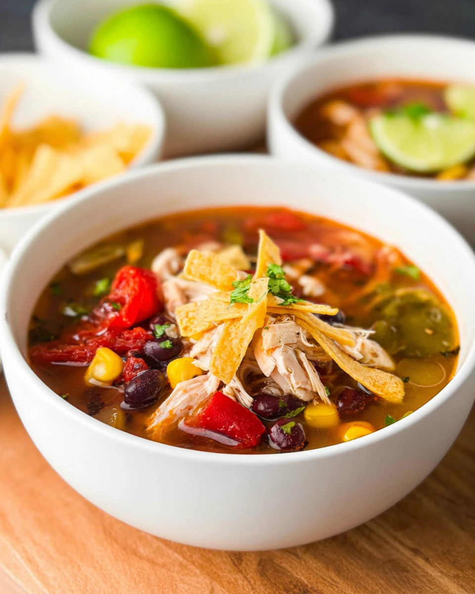 Crockpot Chicken Tortilla Soup