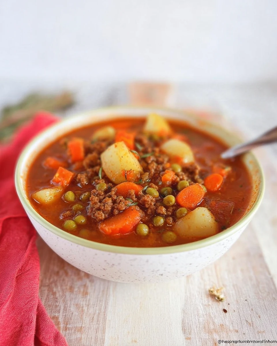 Hamburger Soup 6 Hamburger Soup