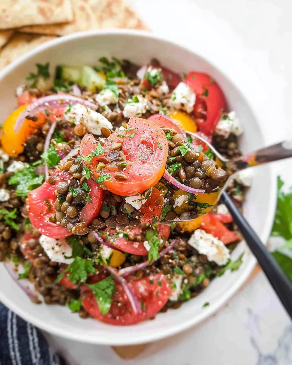Mediterranean Lentil Salad 6 Mediterranean Lentil Salad