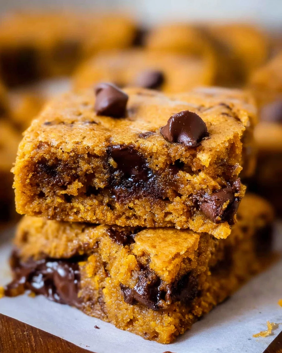 Pumpkin Bars With Chocolate Chips