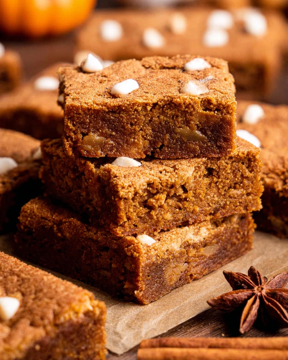 Pumpkin Blondies