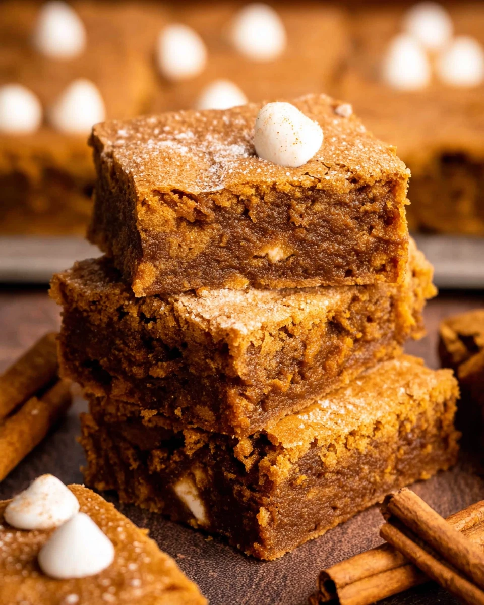 Pumpkin Blondies