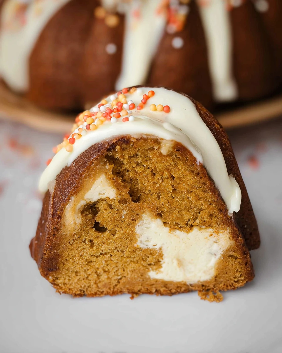 Pumpkin Bundt Cake With Cheesecake Swirl 5 Pumpkin Bundt Cake With Cheesecake Swirl