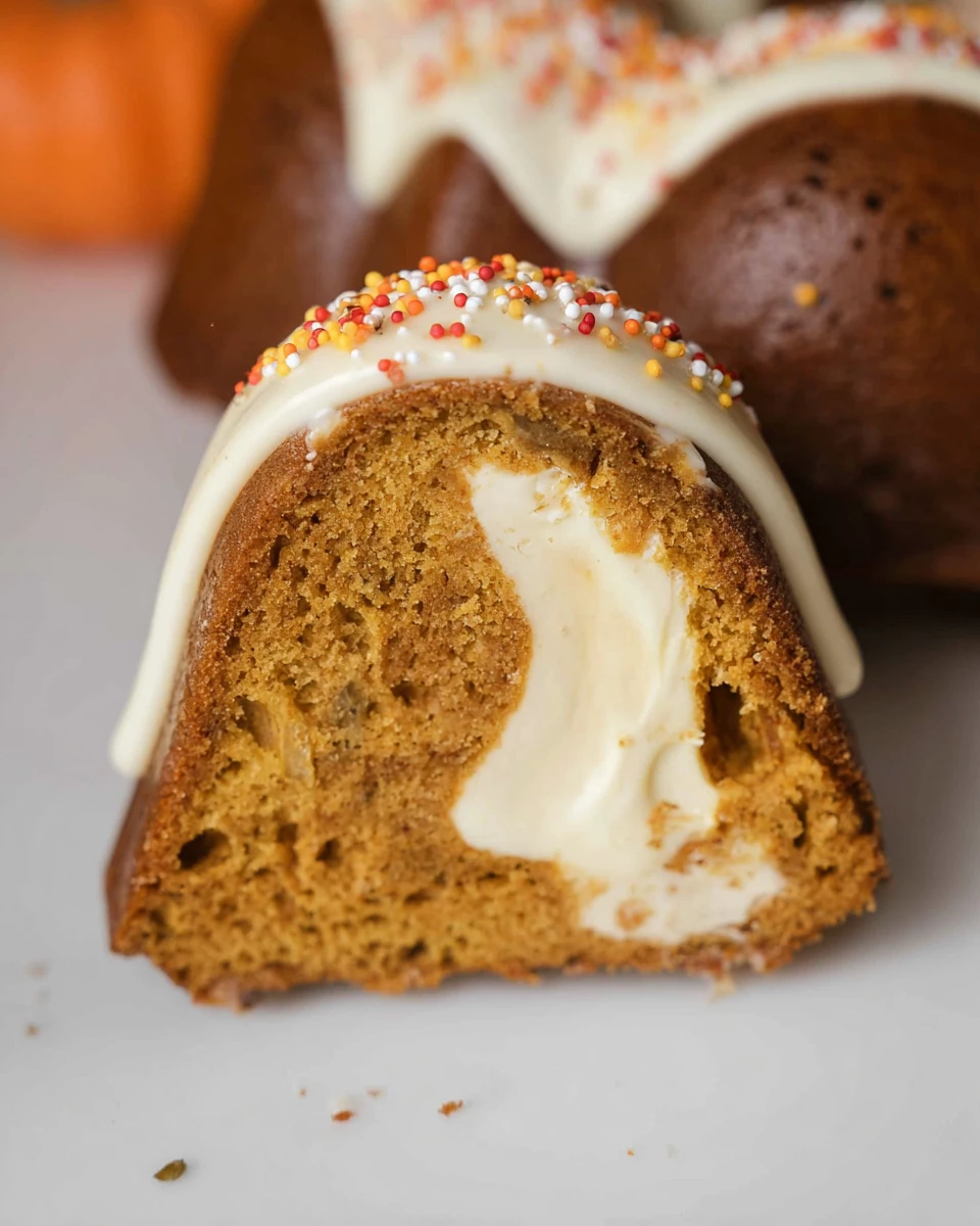 Pumpkin Bundt Cake With Cheesecake Swirl 6 Pumpkin Bundt Cake With Cheesecake Swirl