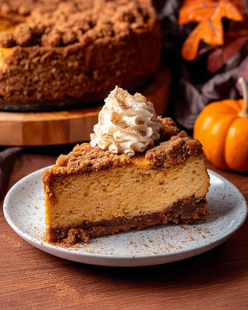 Pumpkin Streusel Cheesecake