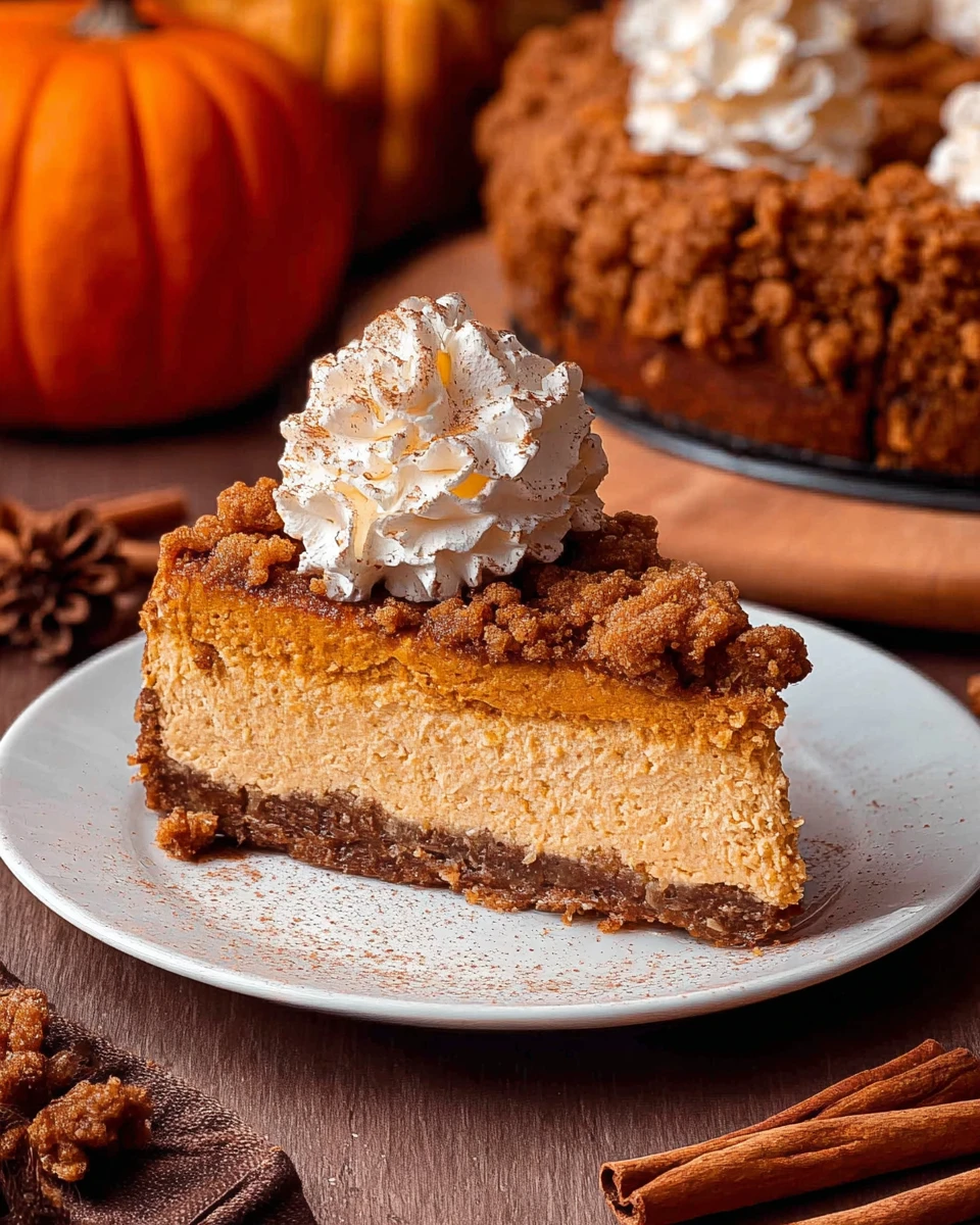 Pumpkin Streusel Cheesecake