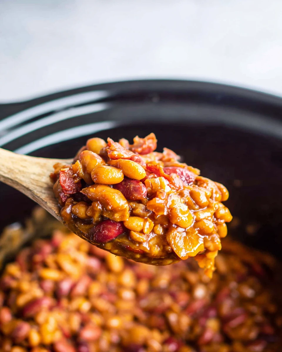 Slow Cooker Dr. Pepper Baked Beans 7 Slow Cooker Dr. Pepper Baked Beans