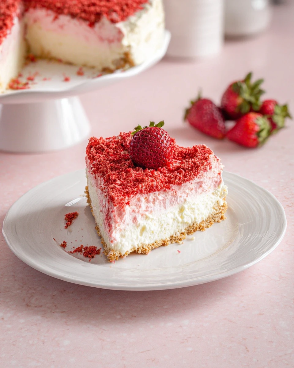 Strawberry Shortcake Ice Cream Cake