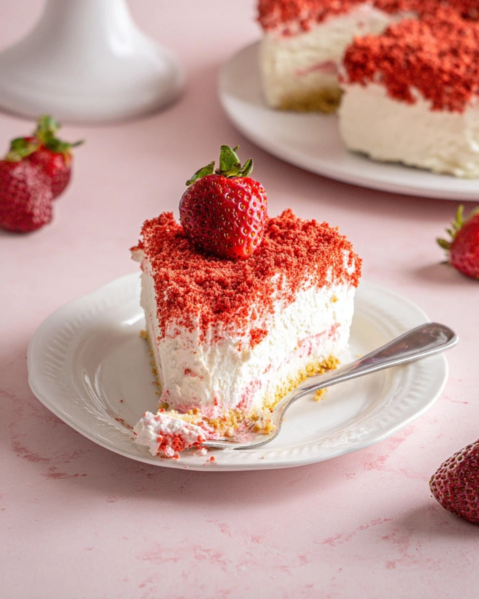 Strawberry Shortcake Ice Cream Cake