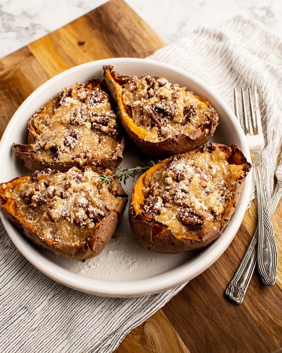 Twice Baked Sweet Potatoes