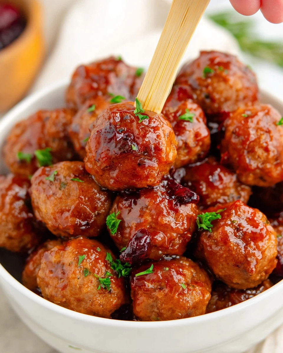 3-Ingredient Cranberry Meatballs 6 3-Ingredient Cranberry Meatballs