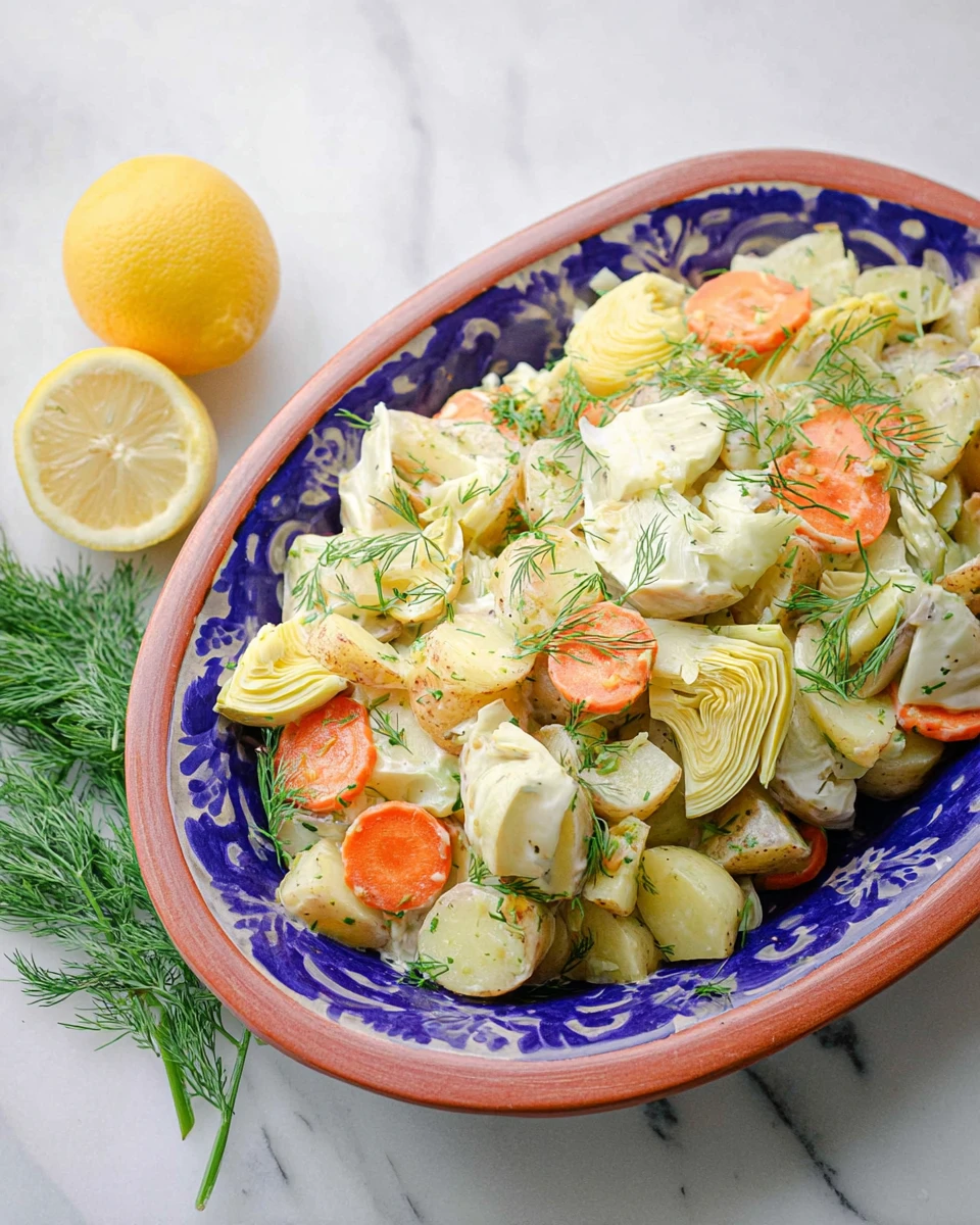 Artichoke Potato Salad With Dill