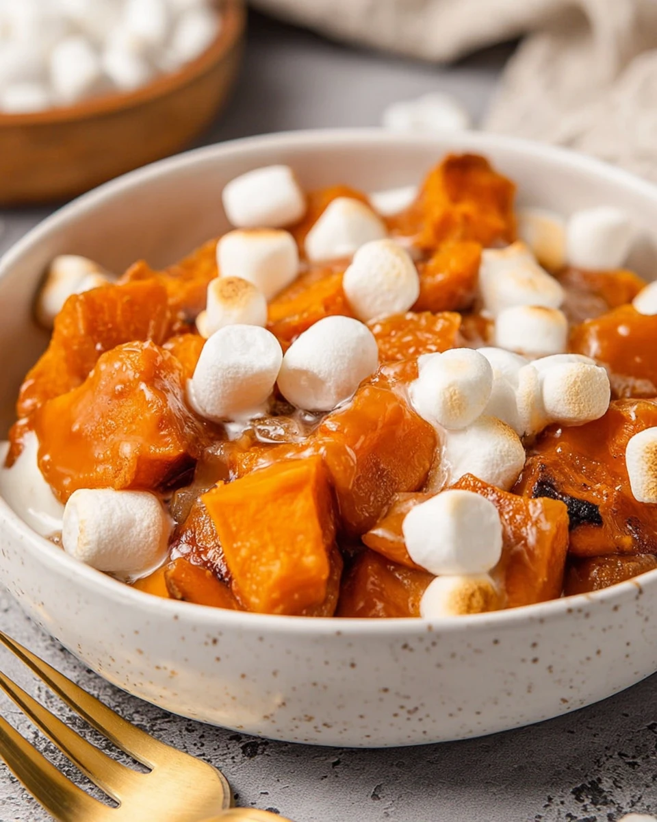 Crockpot Sweet Potatoes With Marshmallows