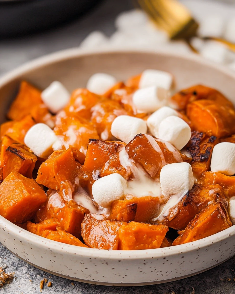 Crockpot Sweet Potatoes With Marshmallows