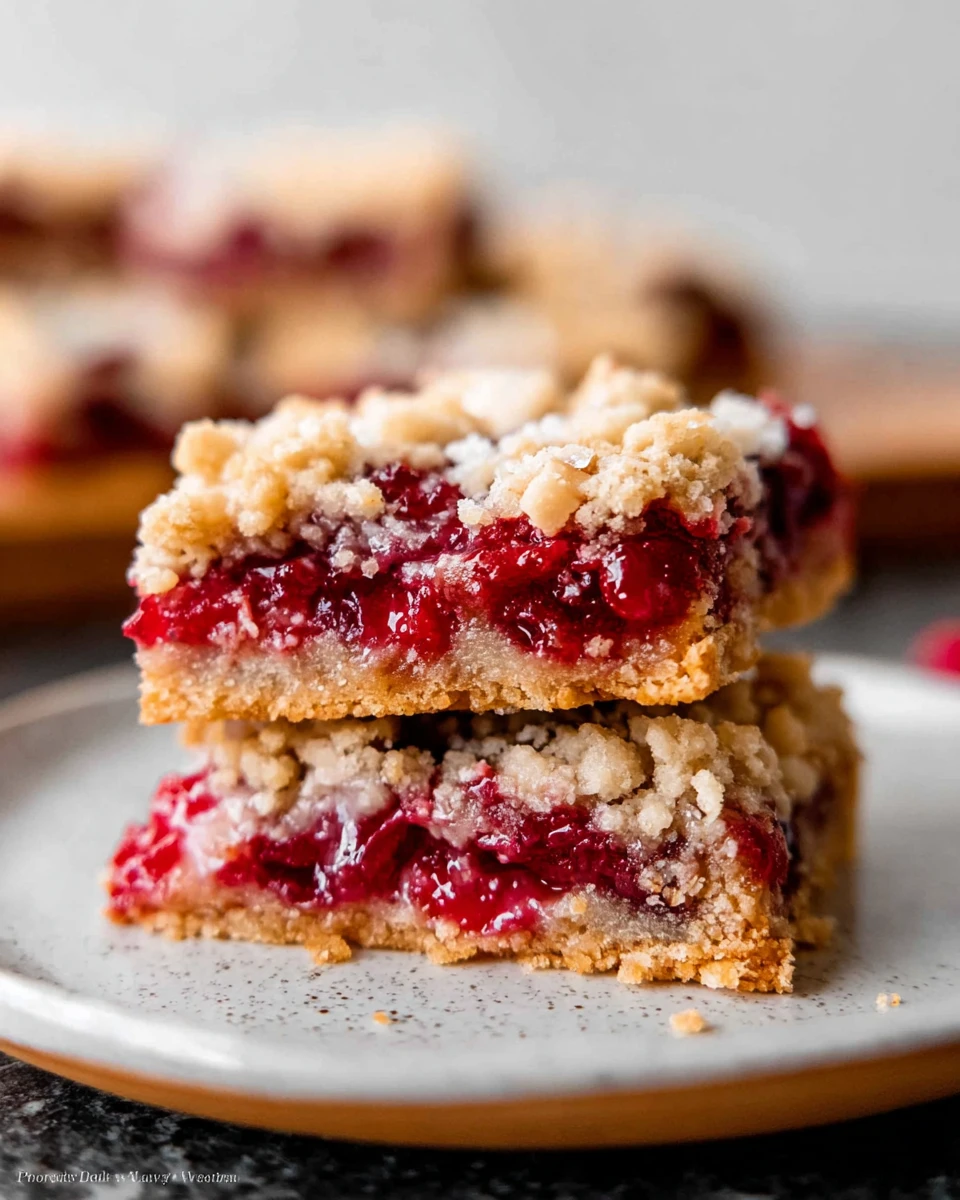Crumb-Topped Cherry Pie Bars