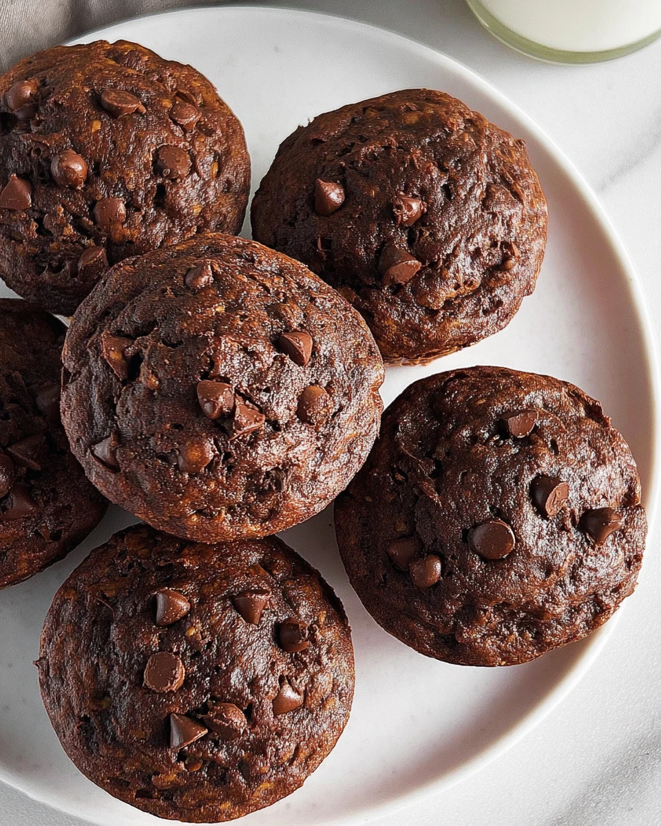 Double Chocolate Banana Muffins