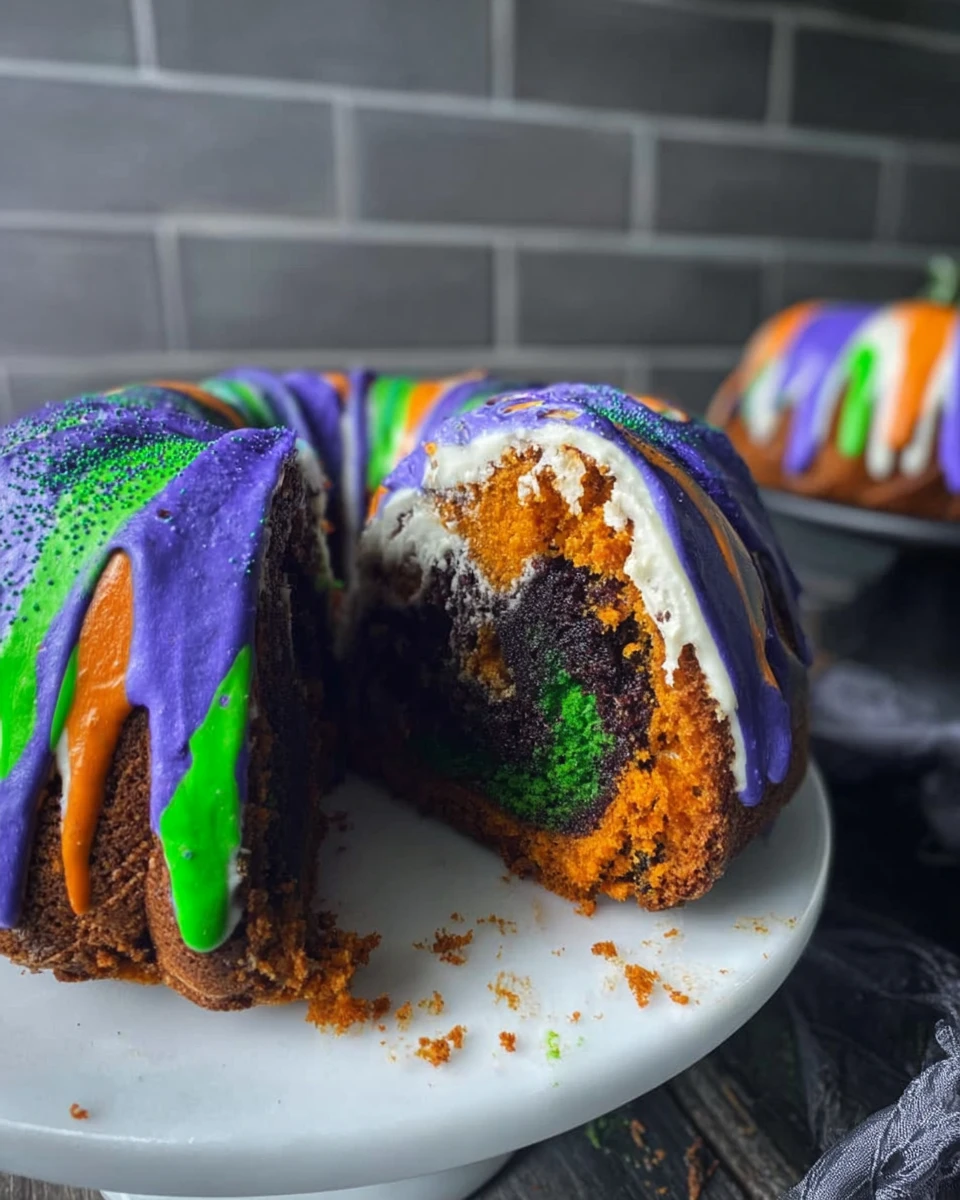 Easy Halloween Bundt Cake