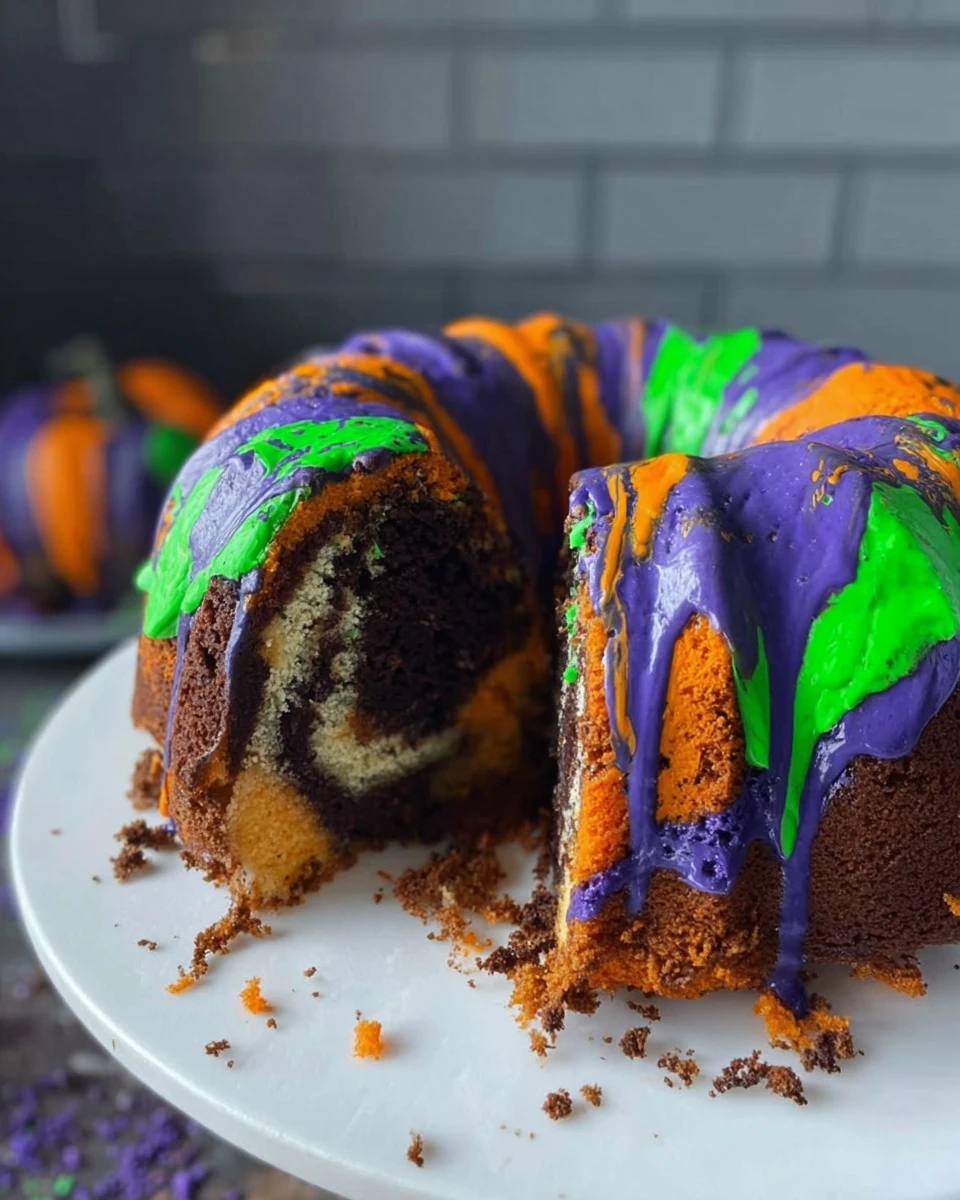 Easy Halloween Bundt Cake