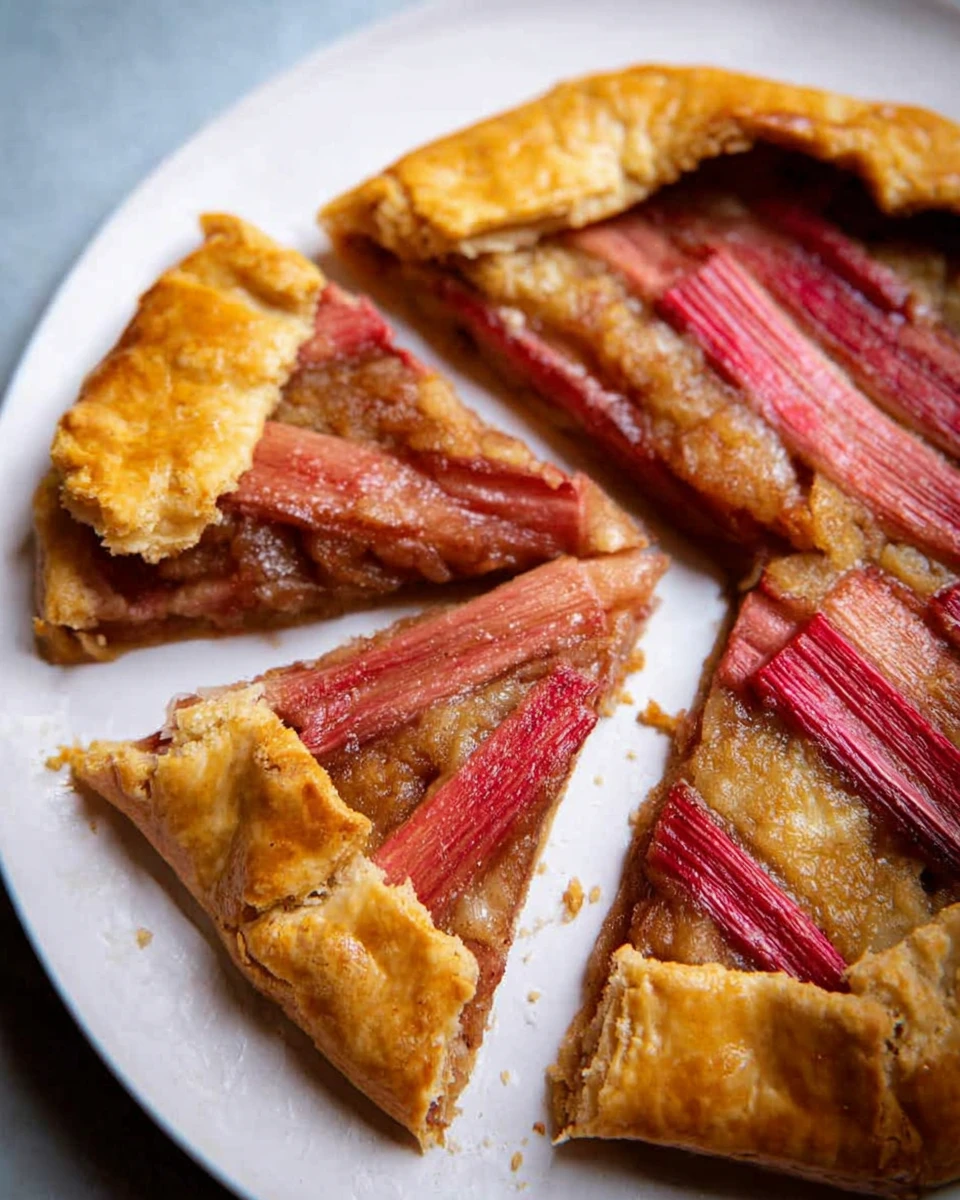 Easy Rhubarb Galette With Almond Frangipane Filling