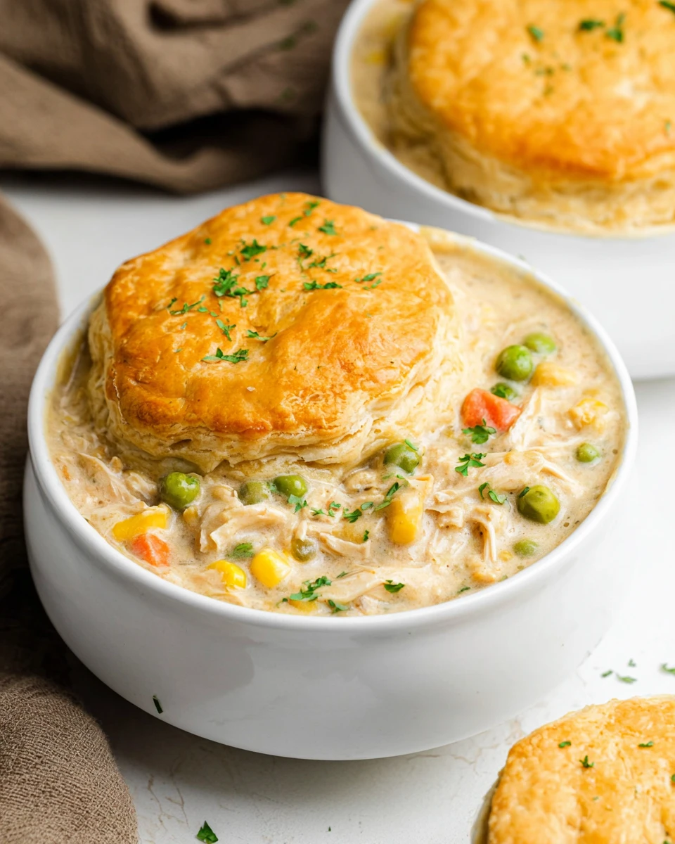 Easy Slow Cooker Chicken Pot Pie