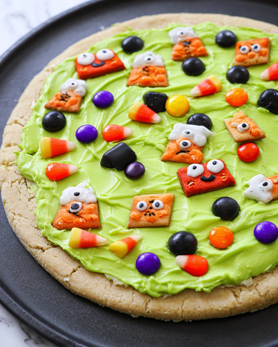Halloween Cookie Pizza 5 Halloween Cookie Pizza