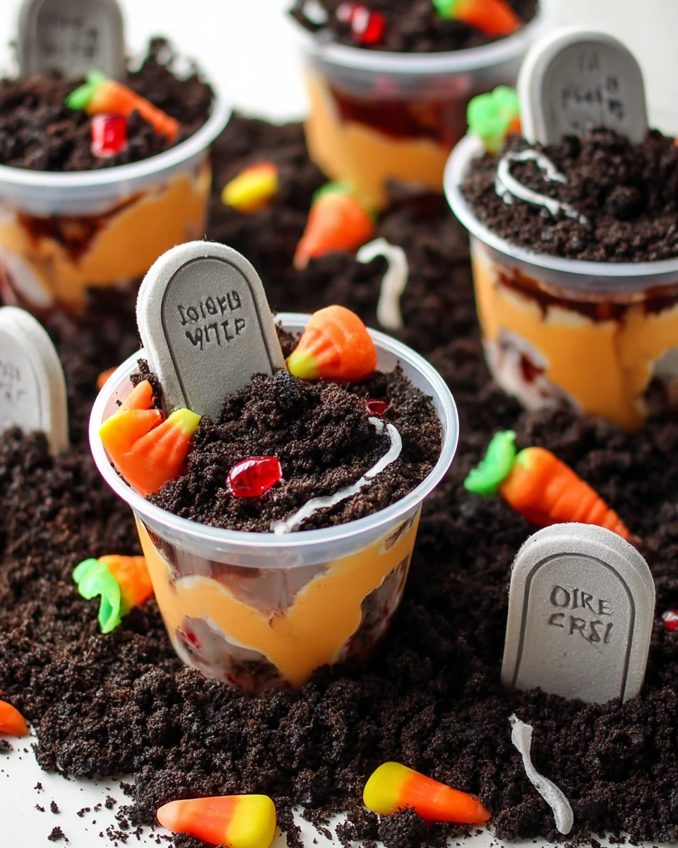 Halloween Dirt Cake Pudding Cups 5 Halloween Dirt Cake Pudding Cups