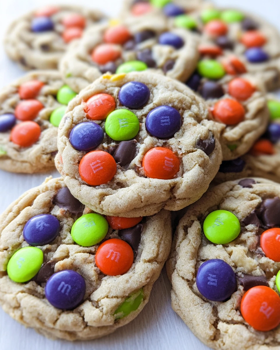 Halloween M&Amp;M Cookies 5 Halloween M&Amp;M Cookies