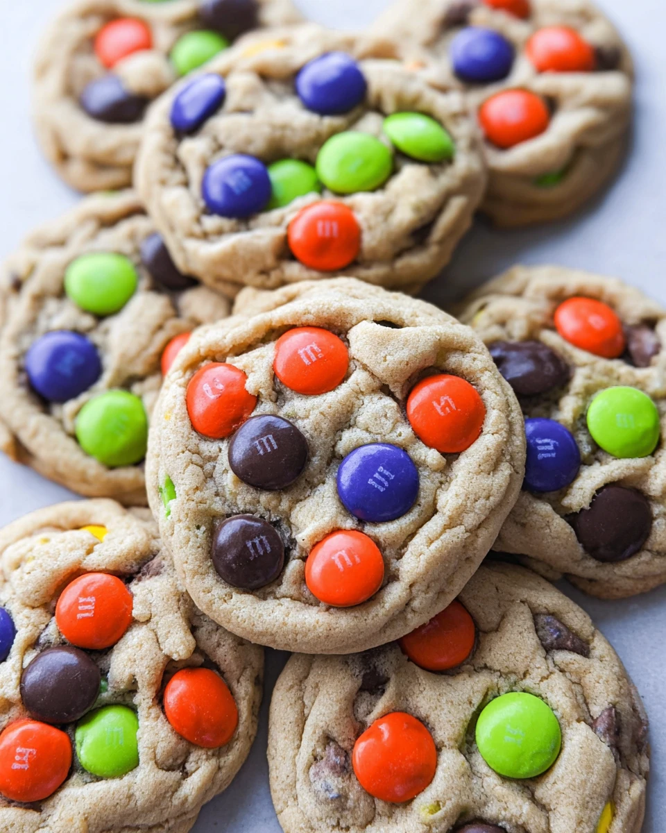 Halloween M&Amp;M Cookies 6 Halloween M&Amp;M Cookies