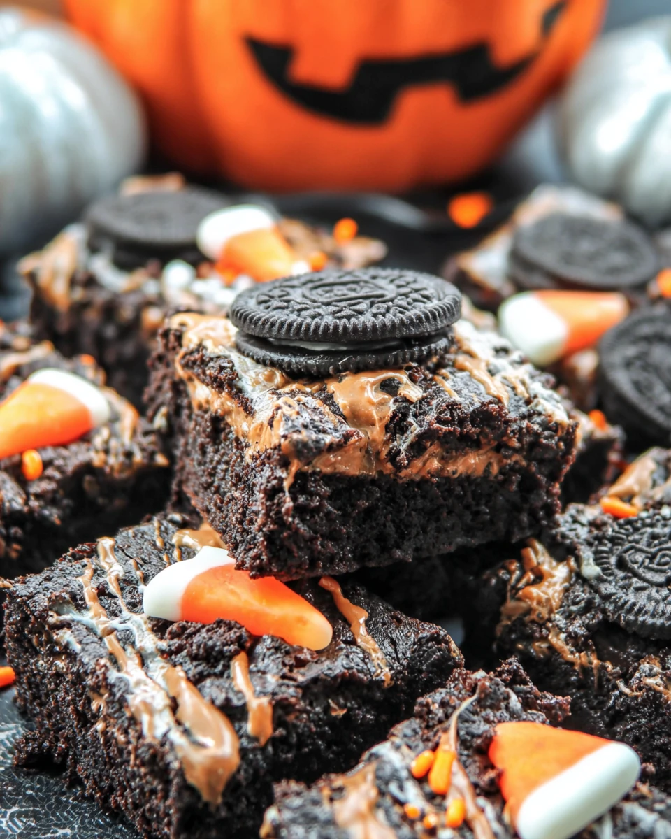 Halloween Oreo Brownies 6 Halloween Oreo Brownies