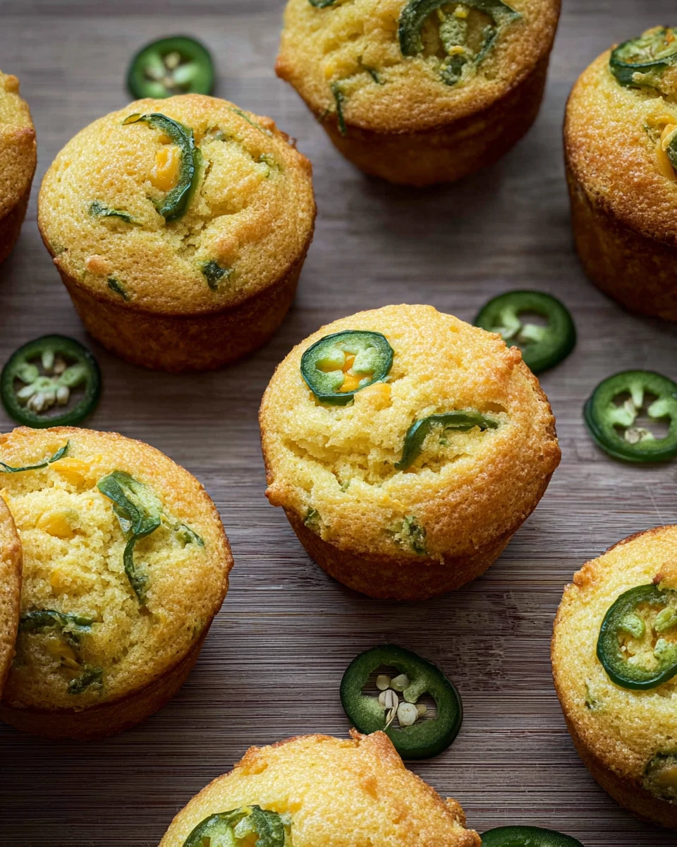 Jalapeno Cheddar Cornbread Muffins