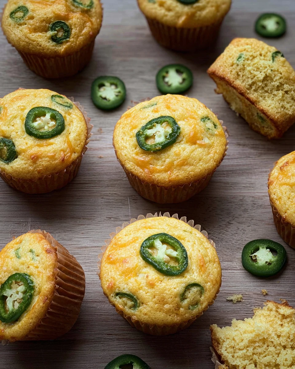 Jalapeno Cheddar Cornbread Muffins