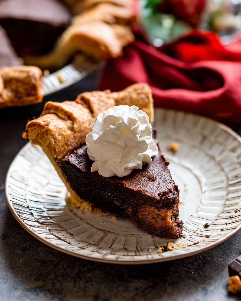 Magical Chocolate Chess Pie