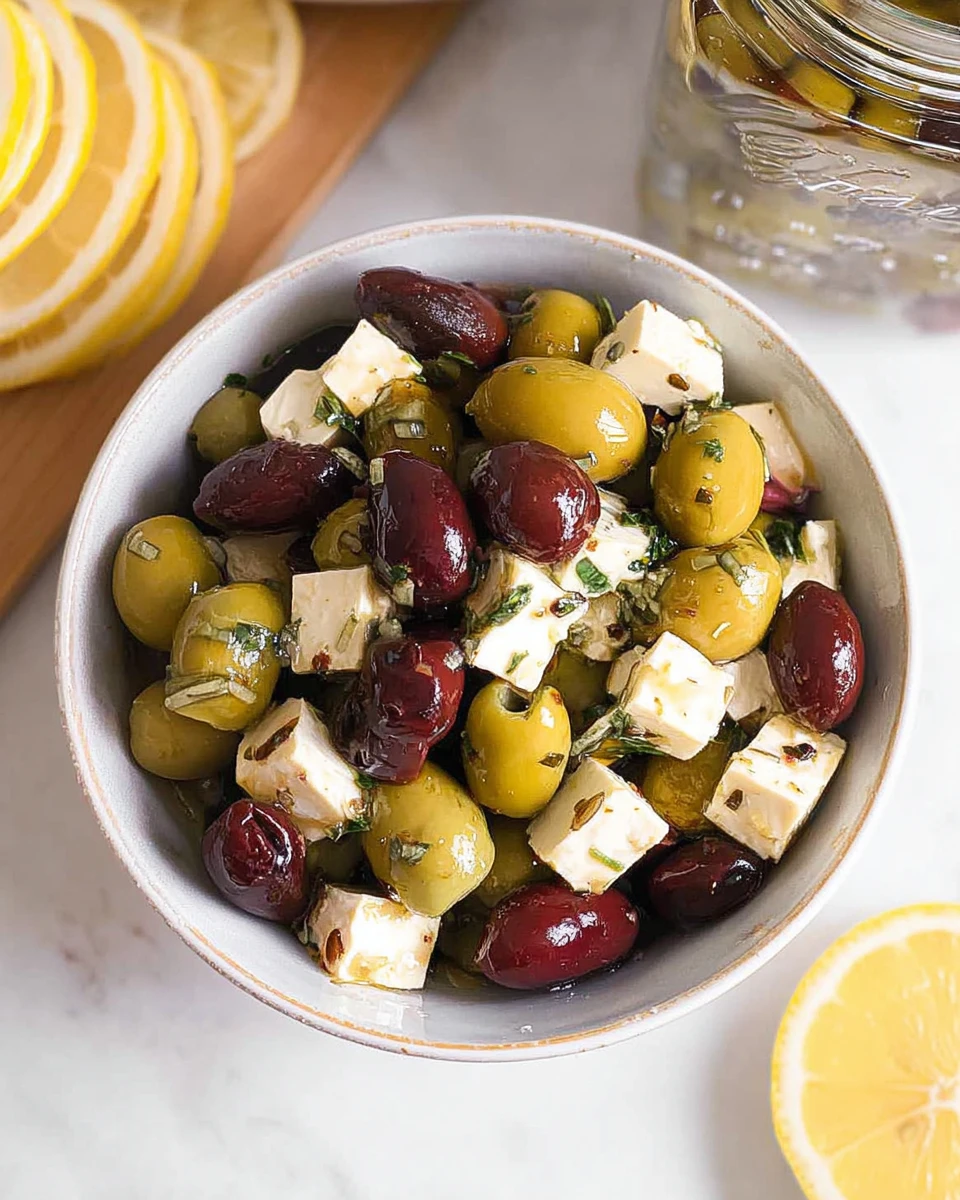 Marinated Olives And Feta 6 Marinated Olives And Feta