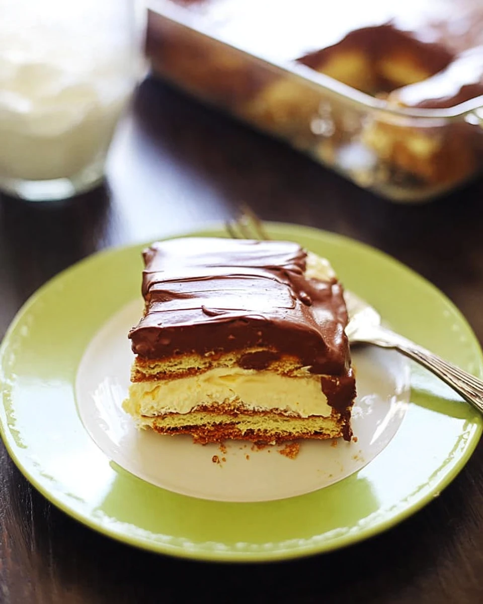 No-Bake Eclair Cake