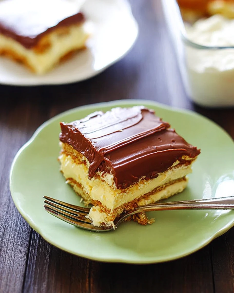 No-Bake Eclair Cake