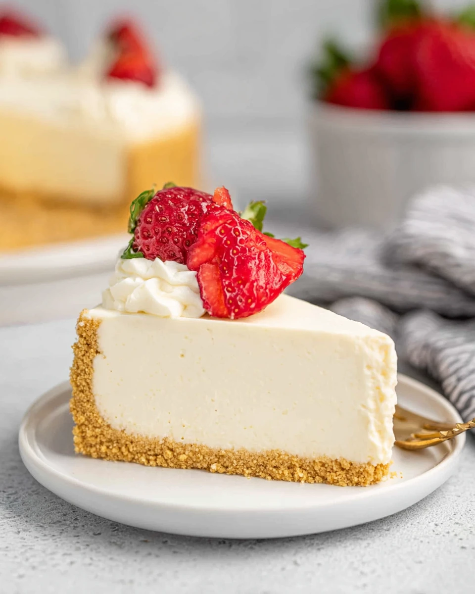 No-Bake Vanilla Cheesecake