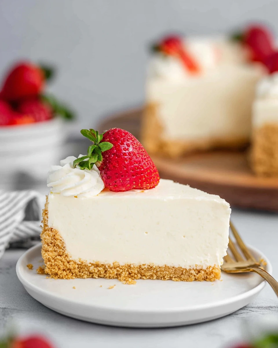 No-Bake Vanilla Cheesecake