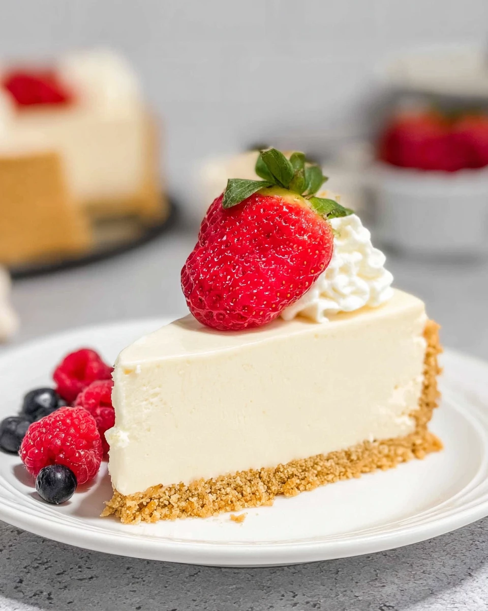 No-Bake Vanilla Cheesecake