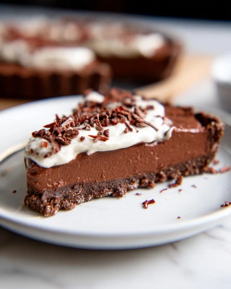No Bake Vegan Chocolate Pudding Tart 0 2025 10 08