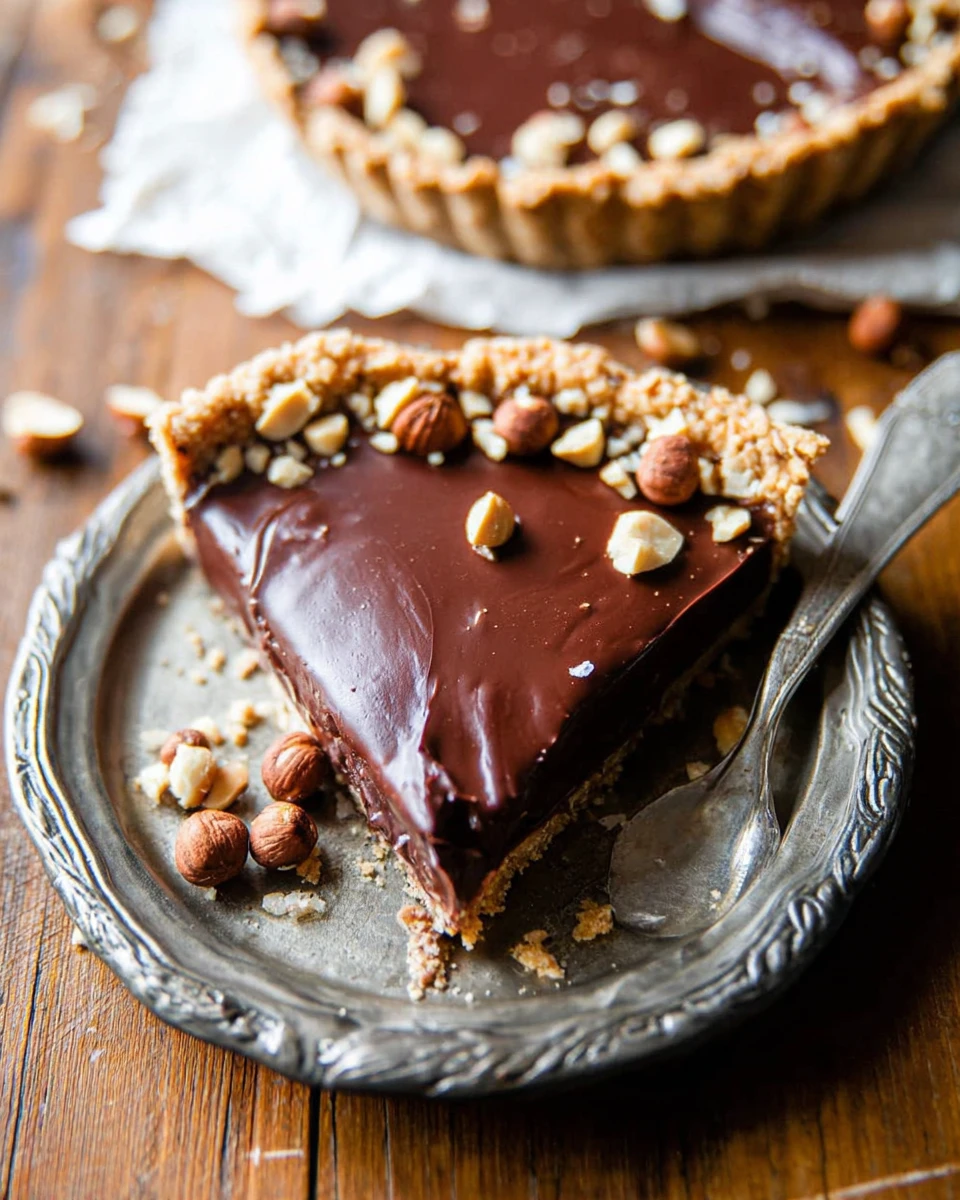 Nutella Tart With Toasted Hazelnut Crust