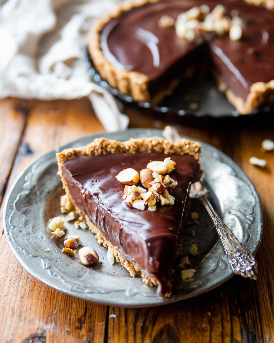 Nutella Tart With Toasted Hazelnut Crust