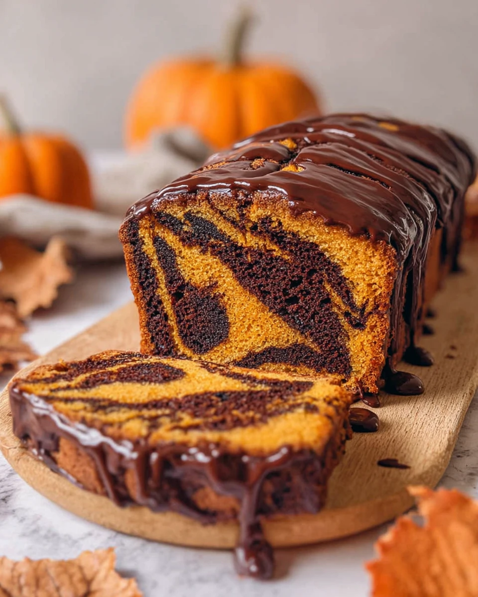 Pumpkin Marble Cake