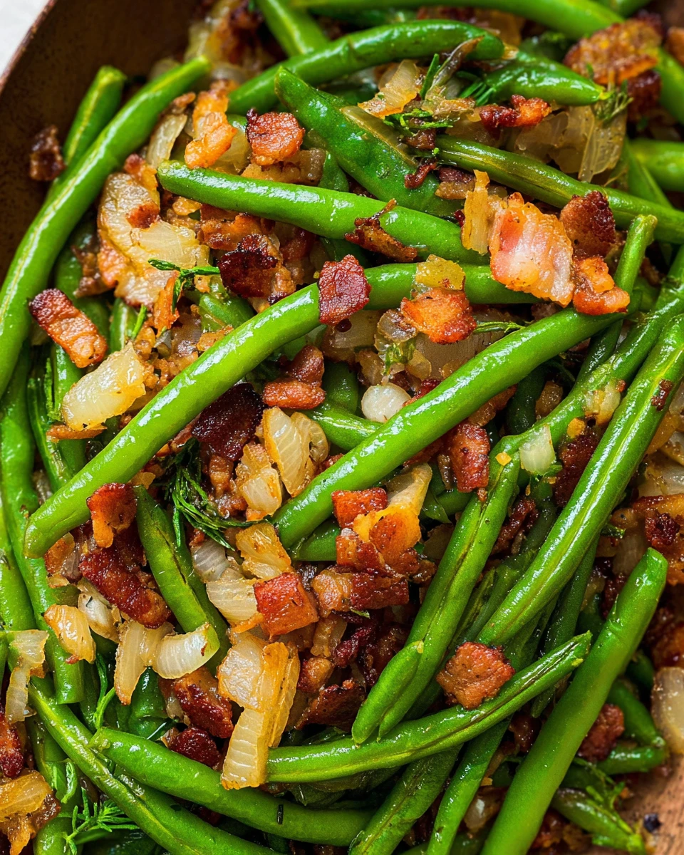 Sautéed Green Beans With Bacon