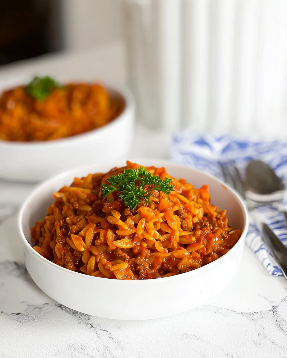 Sloppy Joe Orzo