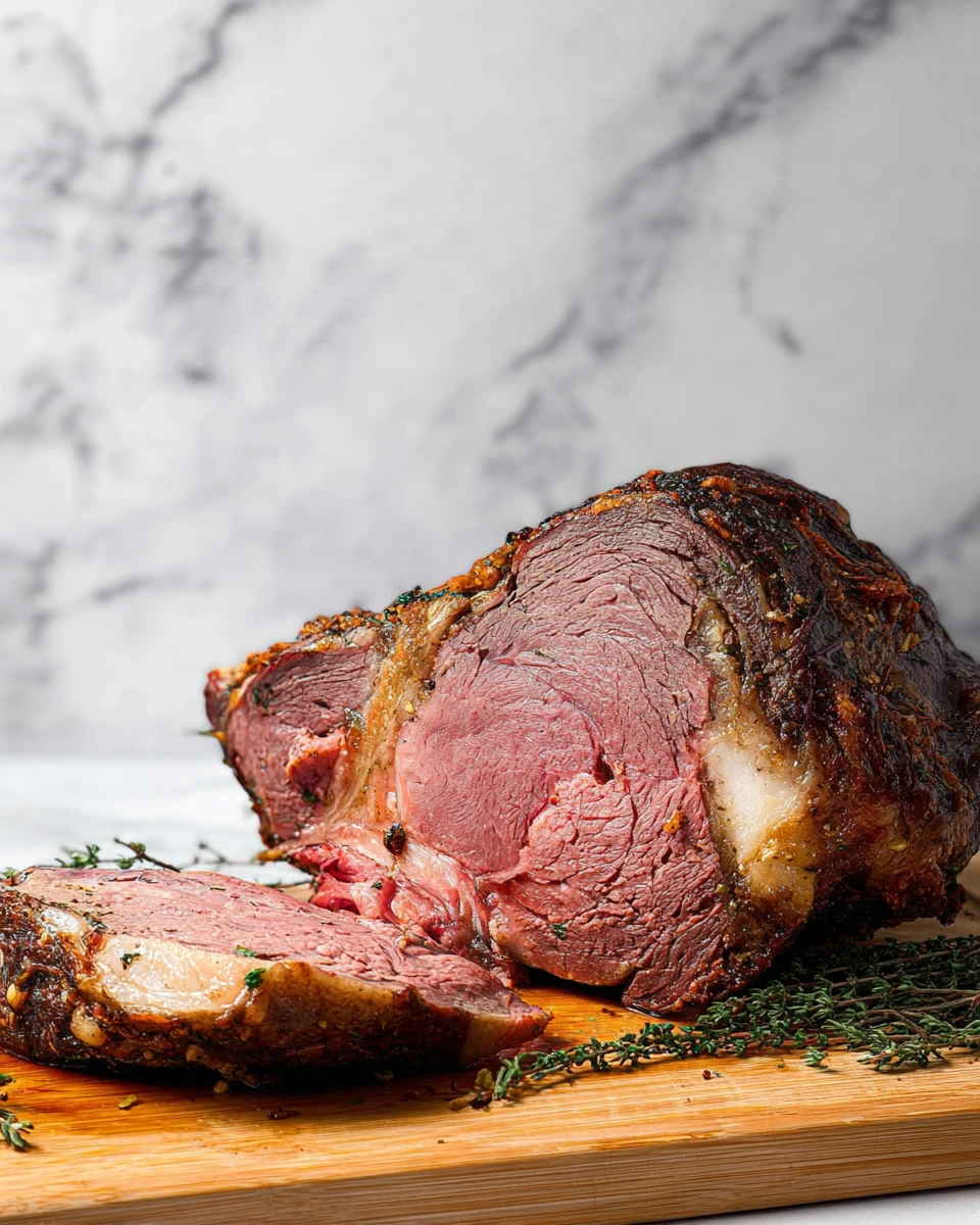 Smoked Garlic Butter Prime Rib