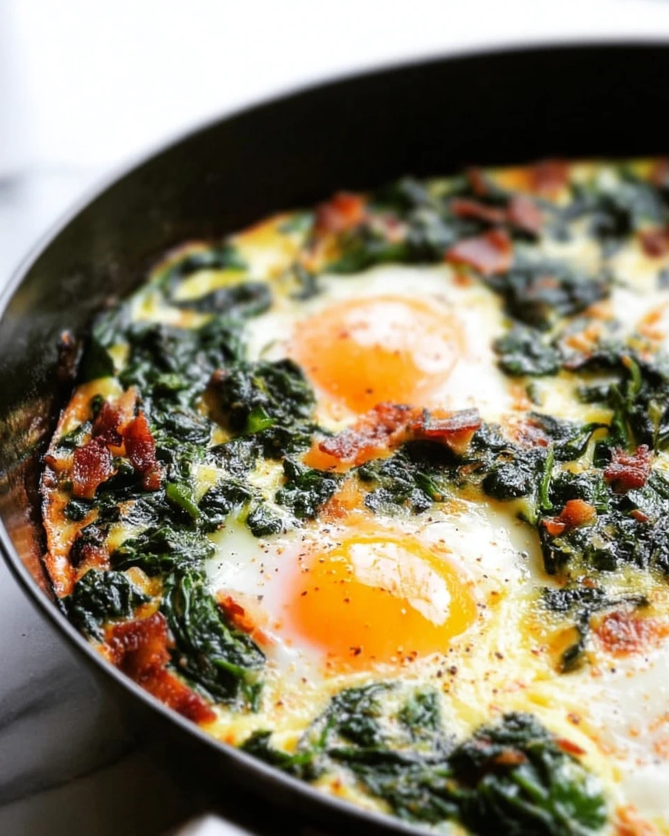 Spinach Baked Eggs 5 Spinach Baked Eggs