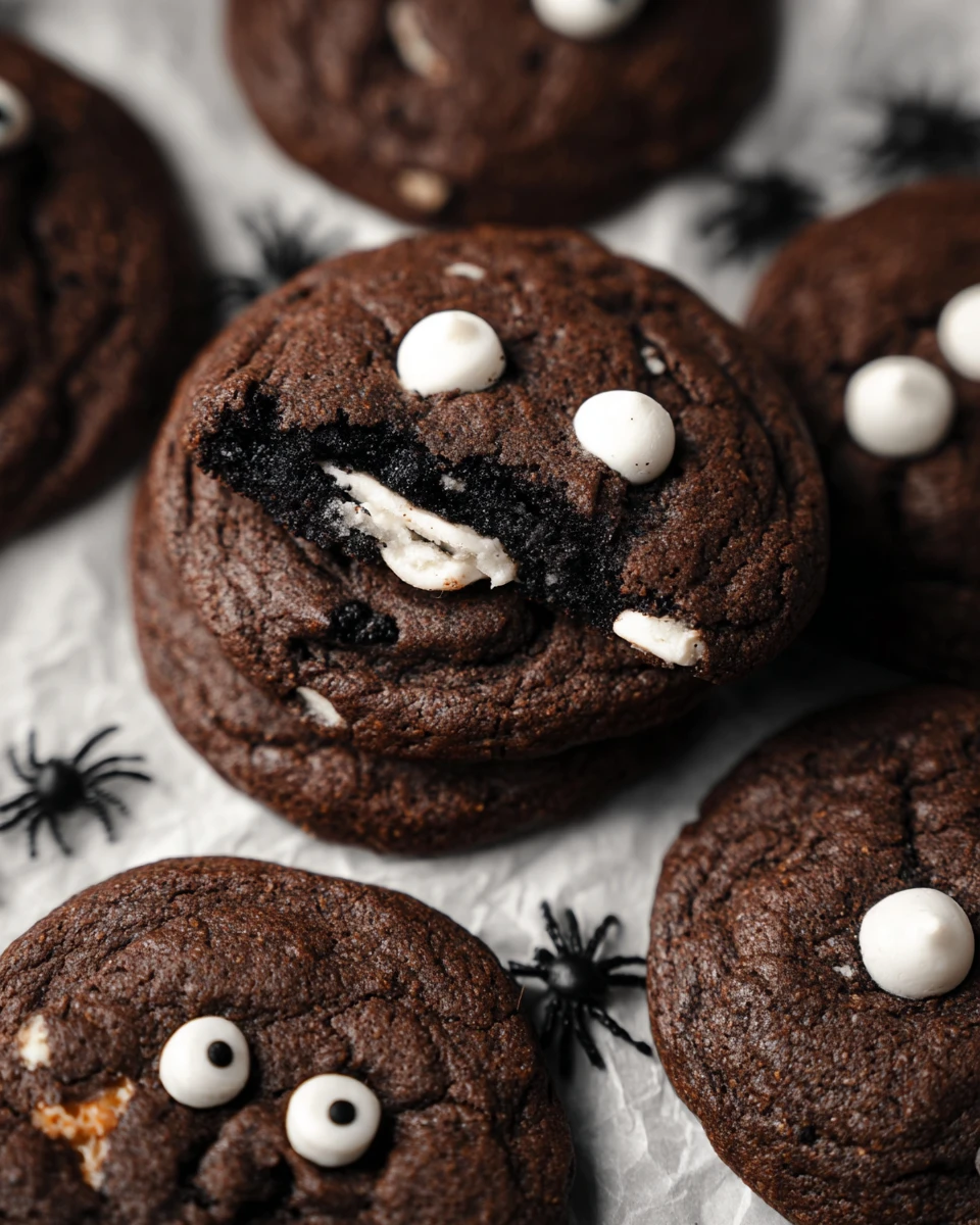 Spooky Inside Out Chocolate Chip Cookies
